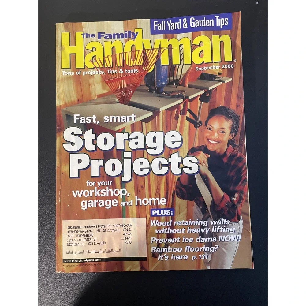Family Handyman DIY Magazine Lot (September and October 2000 issues)